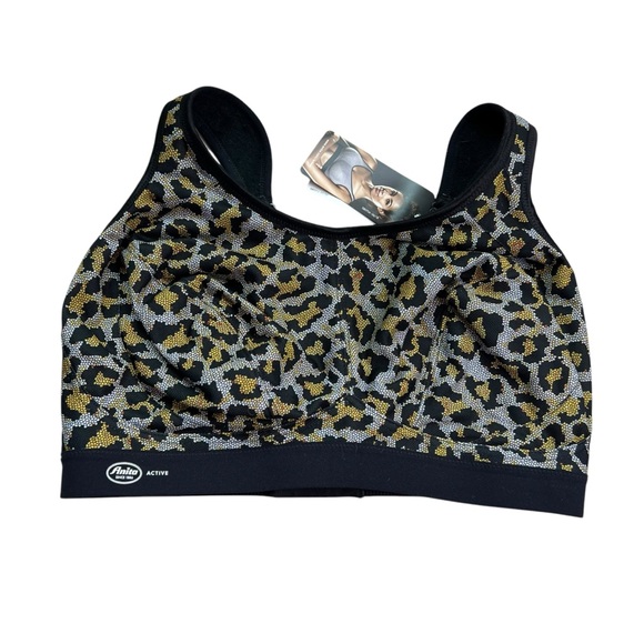 Anita NWT Extreme Control 36H Mosaic Leopard Print Sports Bra - Picture 1 of 13